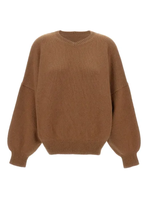 KHAITE crew-neck long-sleeve sweater