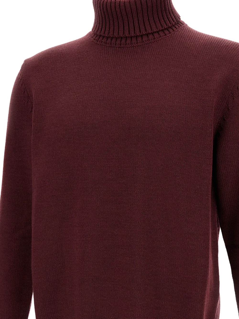 Zanone Ribgebreide trui Rood