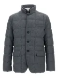 Fay quilted double-breasted jacket - Grey