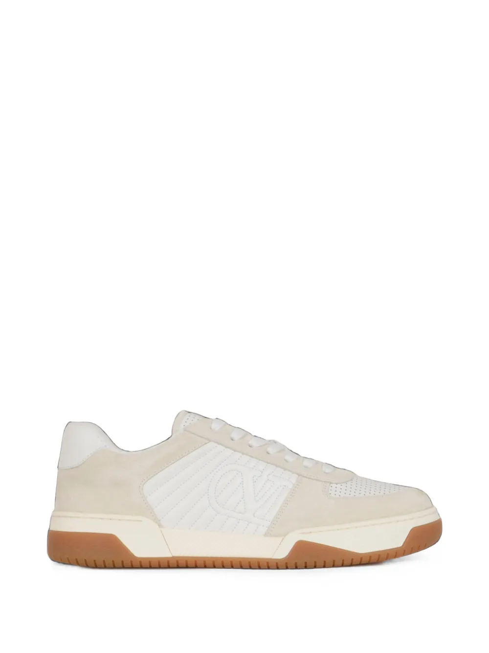 Valentino Garavani Geperforeerde sneakers met logodetail Wit