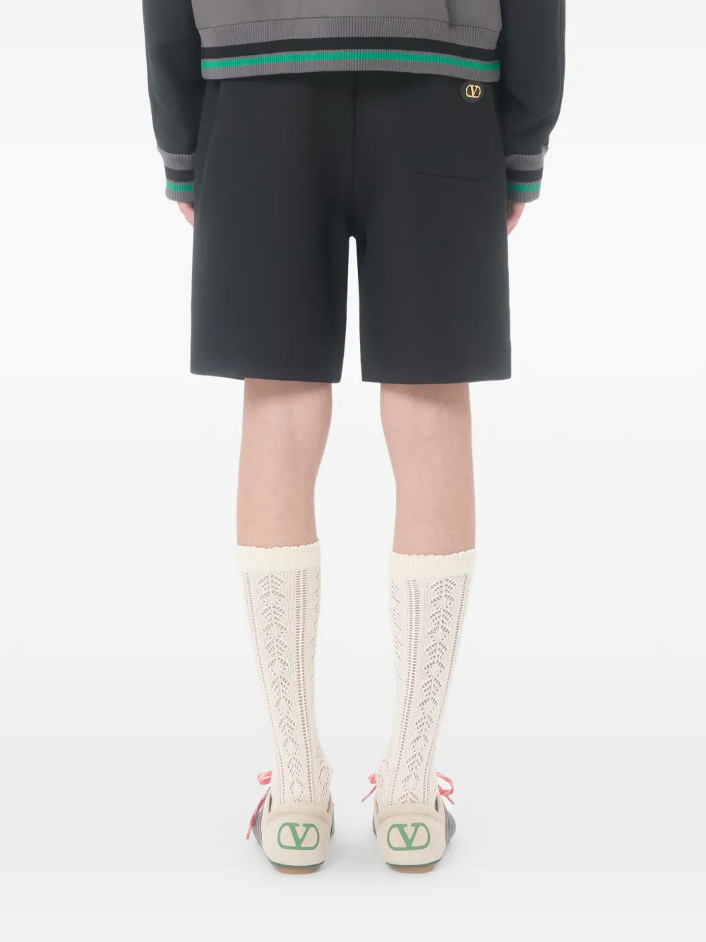 Valentino Garavani Zwembroek met elastische tailleband Zwart