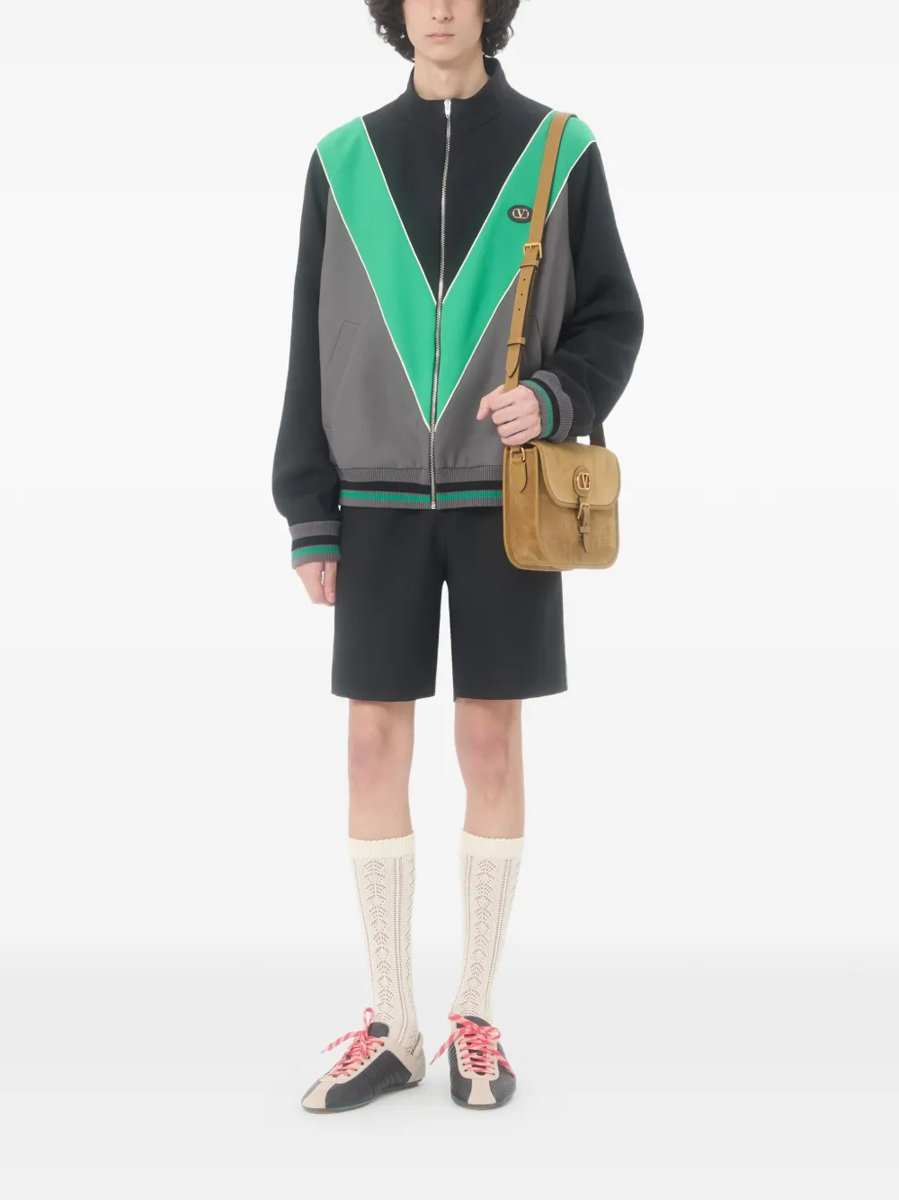 Valentino Garavani Zwembroek met elastische tailleband - Zwart