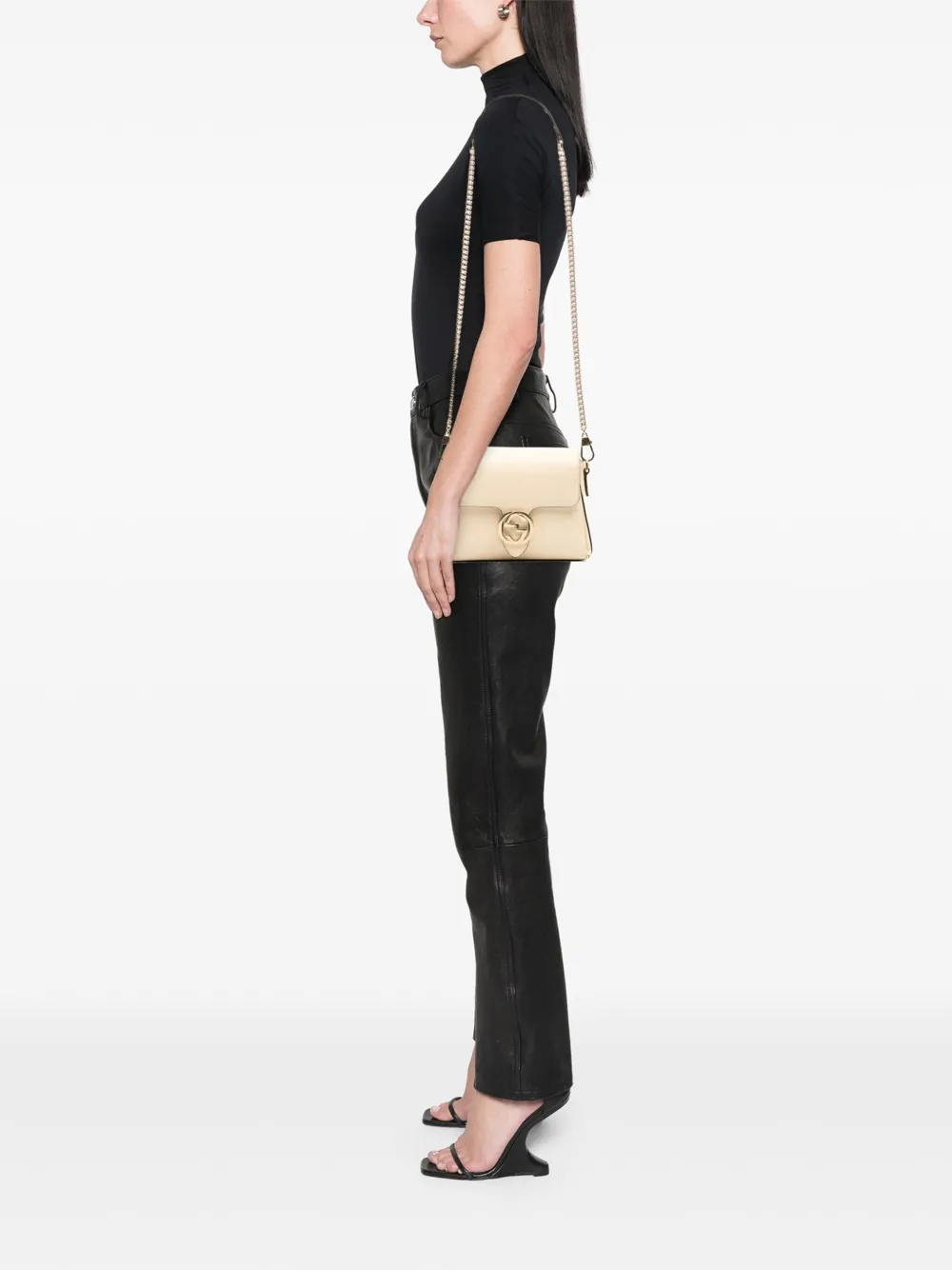 Gucci Pre-Owned 2016-2025 Small Dollar Calfskin Interlocking G crossbody bag | Pre-Owned | Image 2
