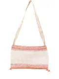 SLO_HAND_MADE striped-pattern shoulder bag - Neutrals