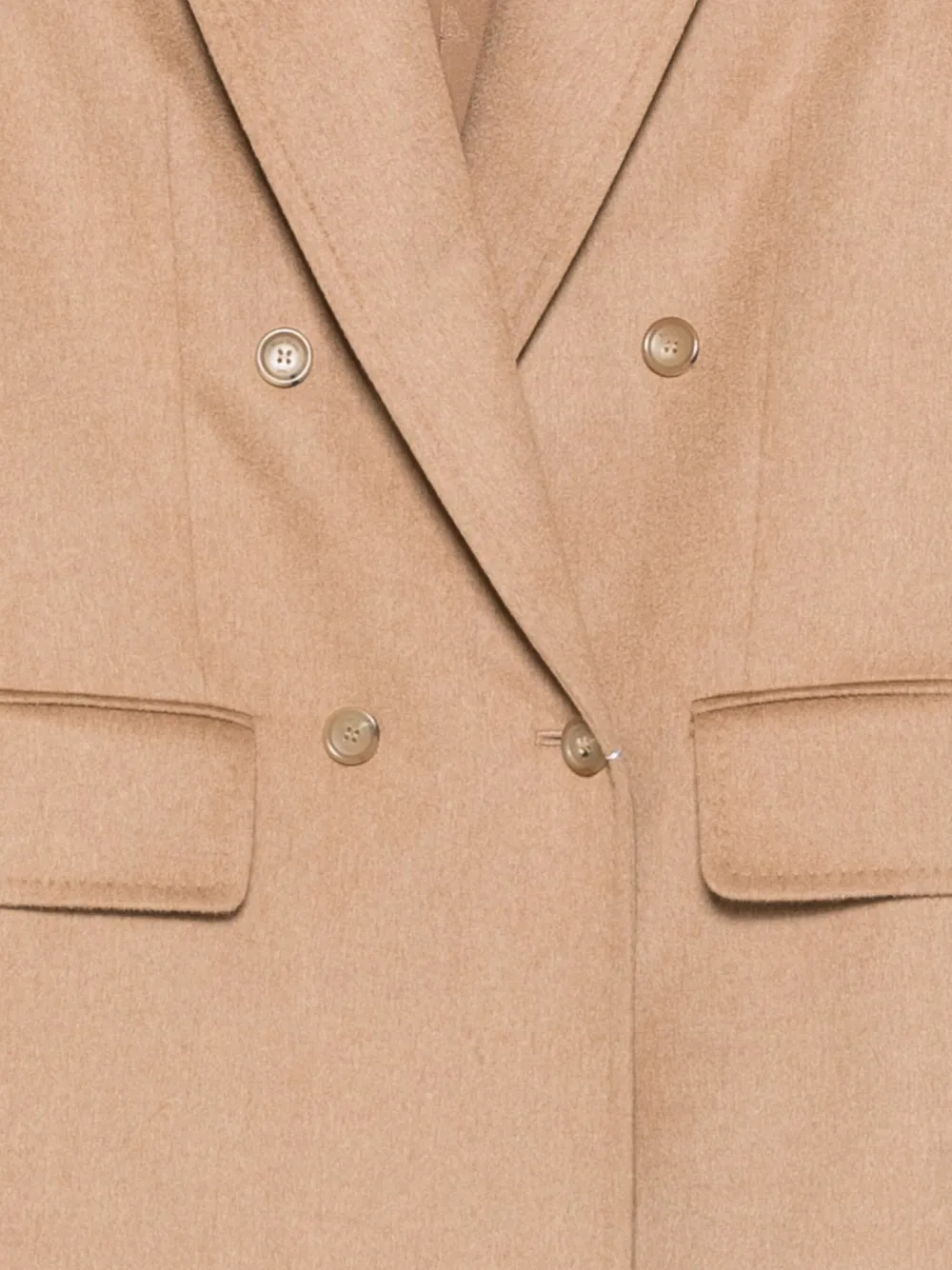 Max Mara Double-breasted Blazer In Brown