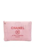 CHANEL Pre-Owned 2014 Large Tweed Deauville O Case clutch bag - Pink