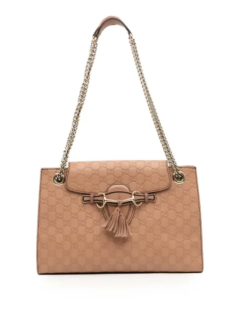 Gucci Pre-Owned 2016-2025 Large Guccissima Emily shoulder bag