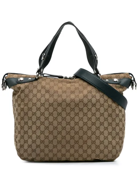 Gucci Pre-Owned 2016-2025 Large GG Canvas Icon Bit satchel