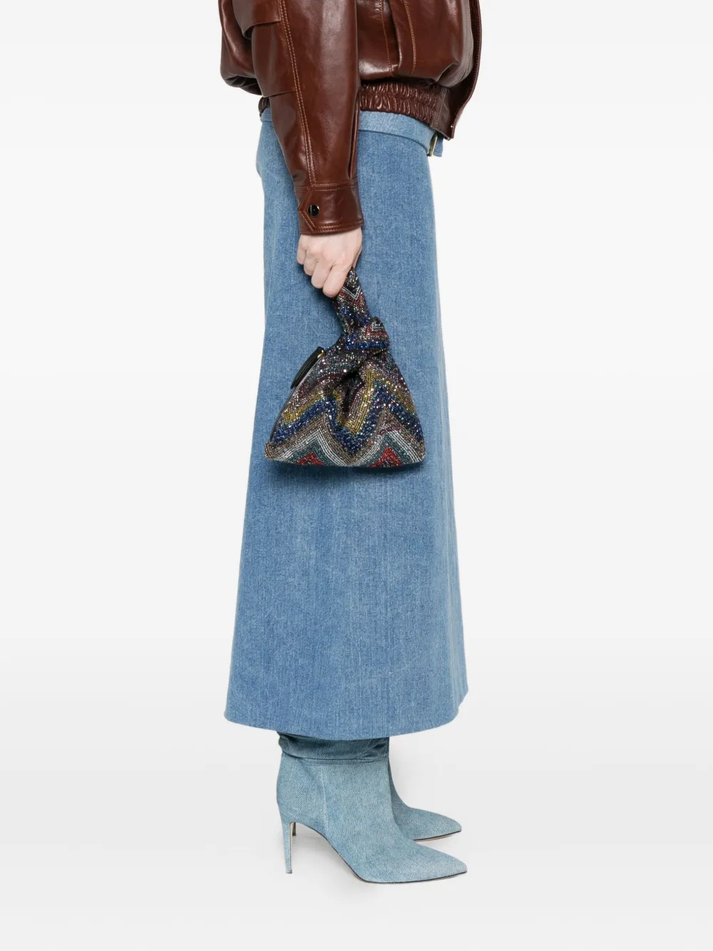 Missoni Shopper met zigzag patroon - Blauw