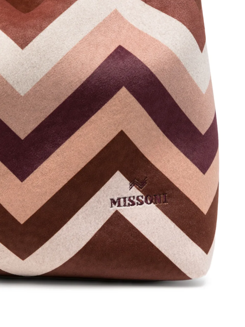 Missoni Schoudertas met chevron patroon Rood