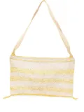 SLO_HAND_MADE striped tassel tote bag - Yellow