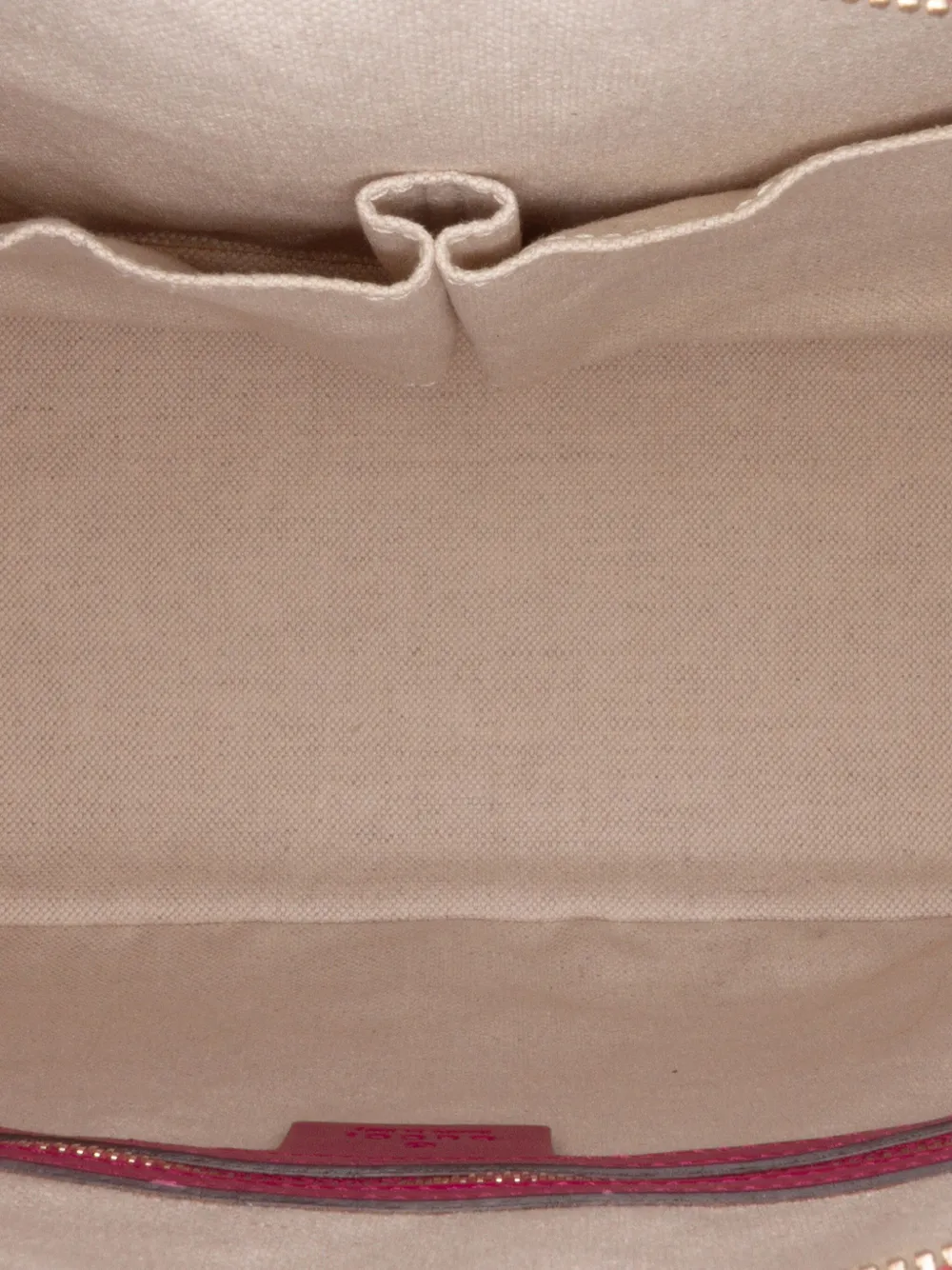 Pre-owned Gucci 2016-2025 Large Microssima Patent Nice Dome Satchel In Pink