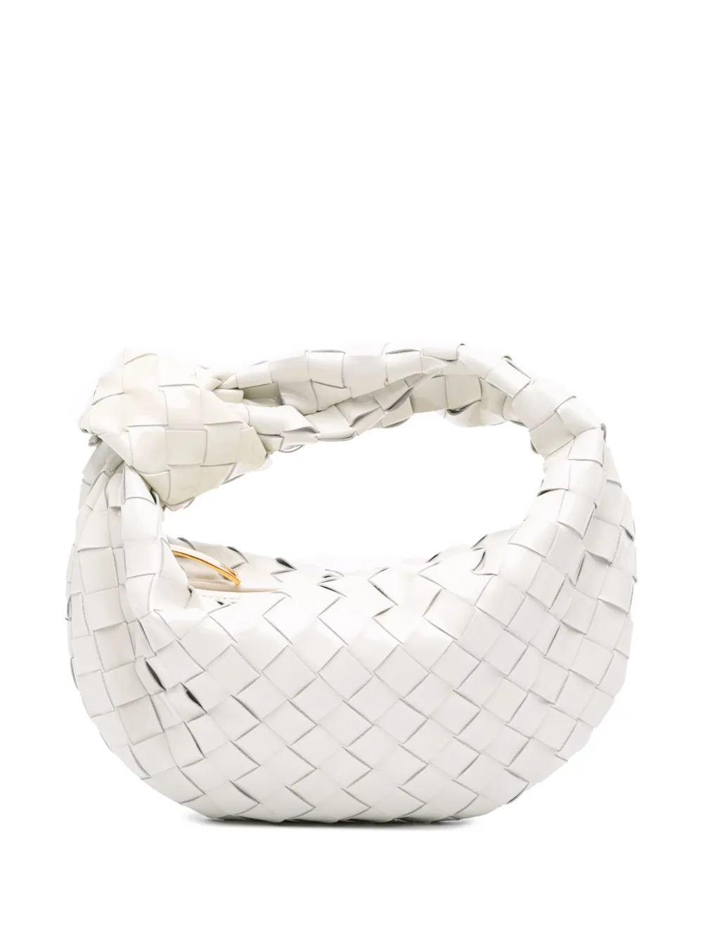Bottega Veneta Pre-Owned 2012-2025 ミニ パテント イントレチャート ジョディ ホーボーバッグ - Bottega Veneta Pre-Owned 2012-2025 ミニ パテント イントレチャート ジョディ ホーボーバッグ -