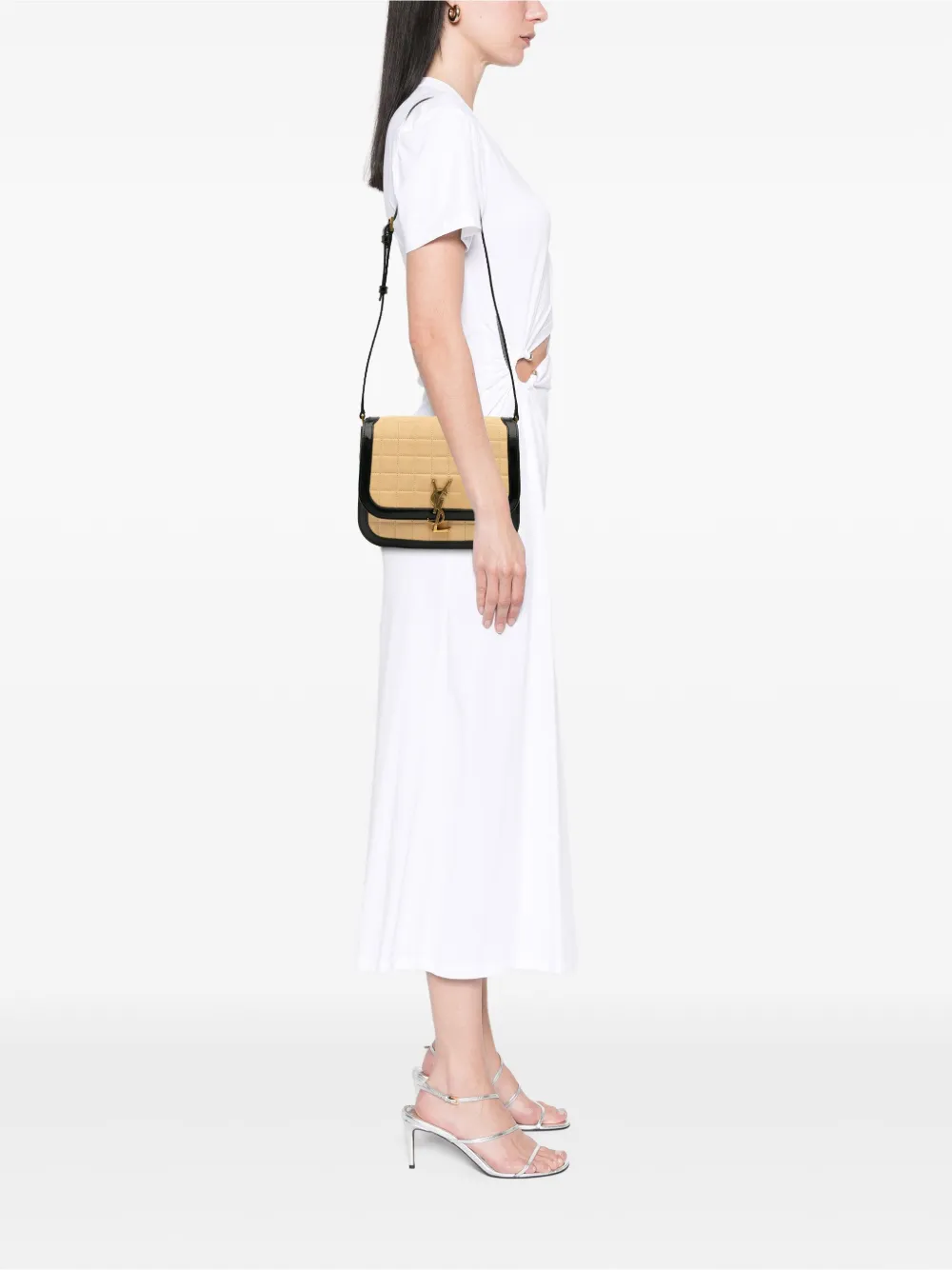Saint Laurent Pre-Owned 2022 Medium Quilted Suede Monogram Solferino crossbody bag | Pre-Owned | Image 2