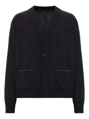 AMI Paris ロゴ カーディガン | ブラック | FARFETCH JP
