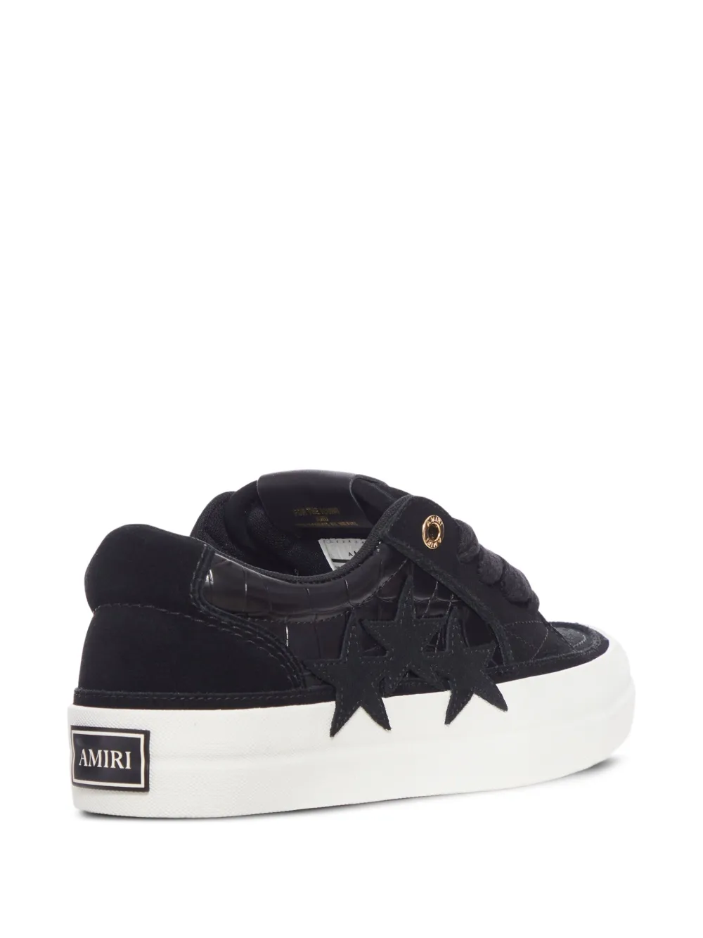 AMIRI star-crocodile sneakers Black