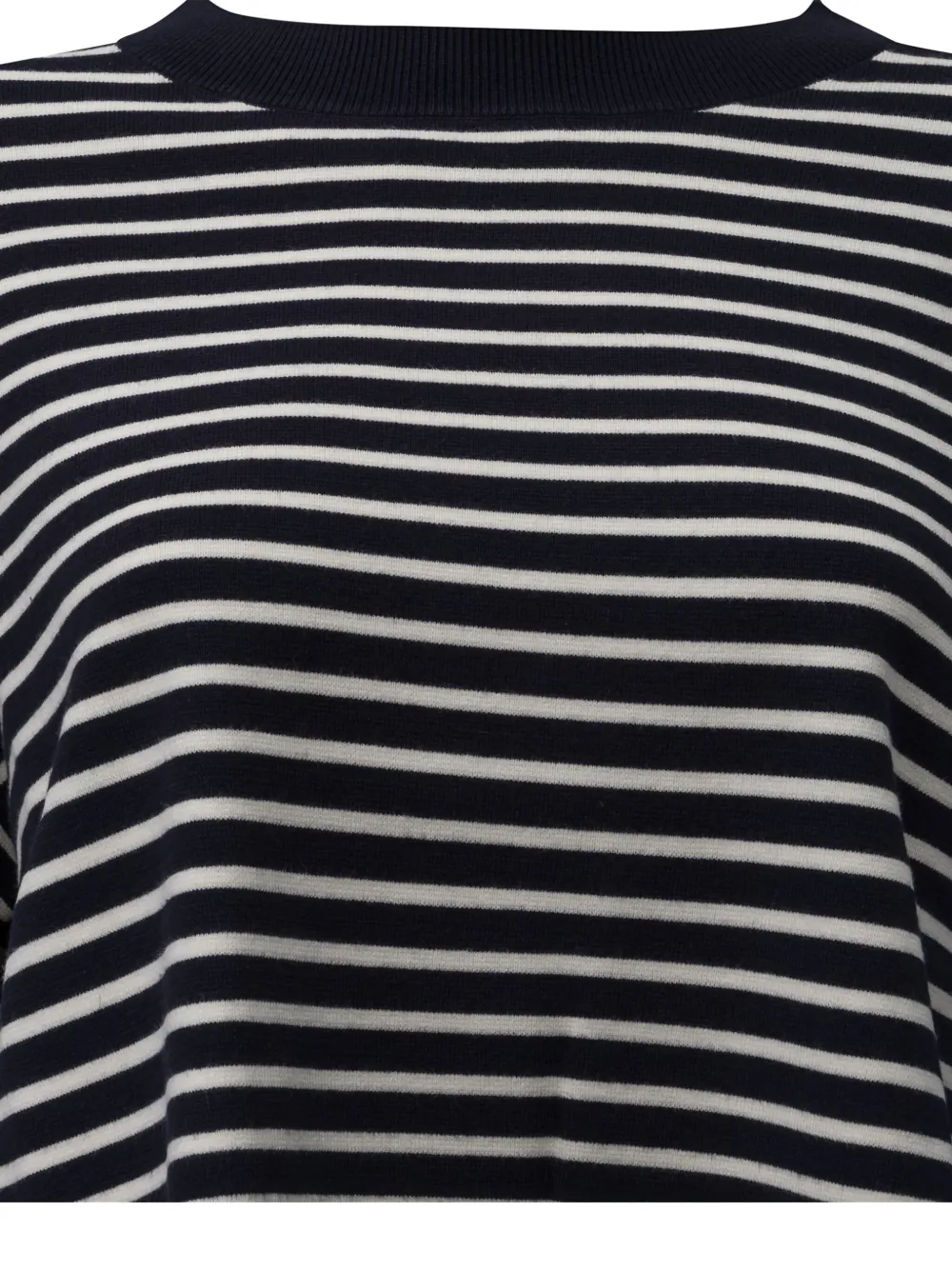 Weekend Max Mara Striped-pattern Crop T-shirt In Multi