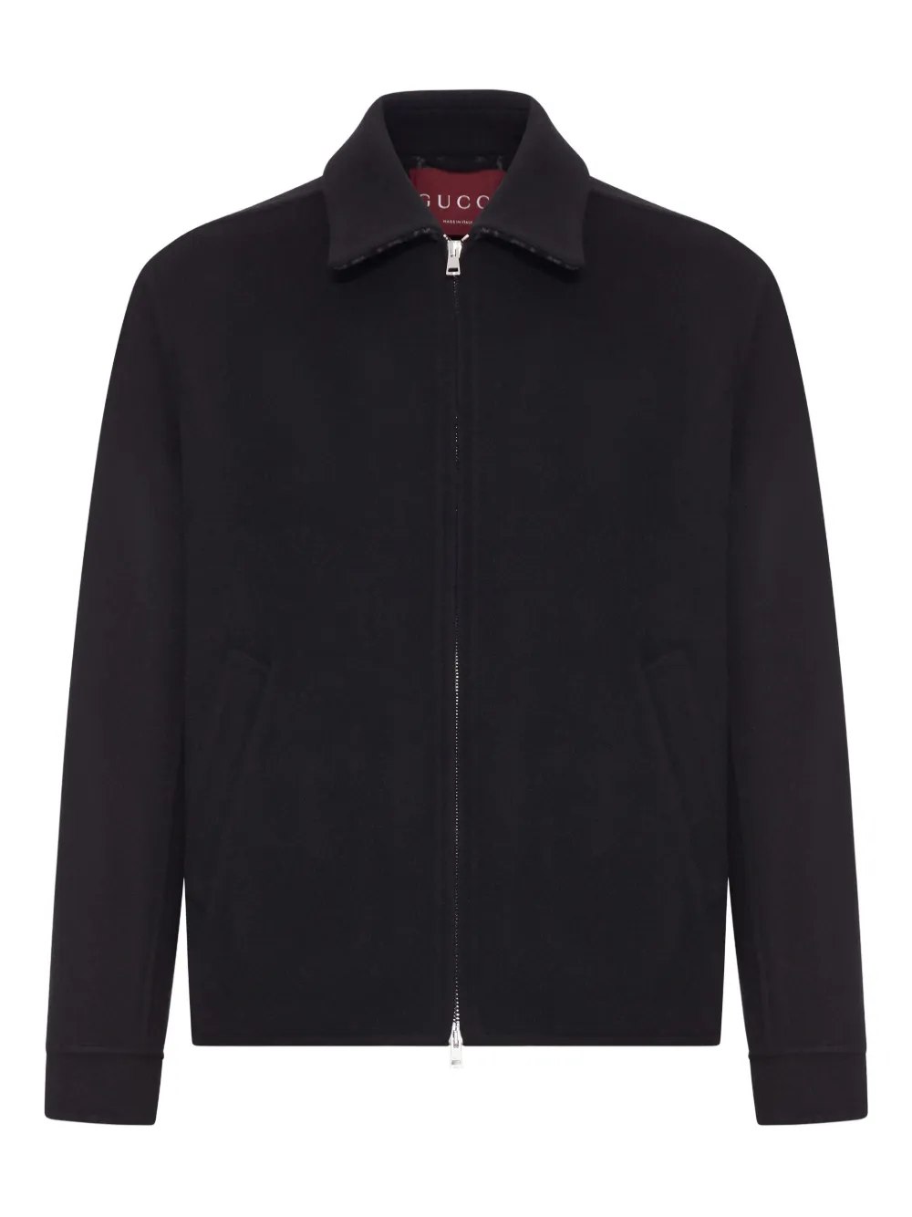 Gucci WOOL JACKET WITH ZIP - ブラック Gucci WOOL JACKET WITH ZIP - ブラック
