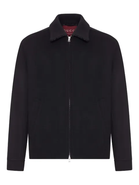 Gucci double-slider zip wool jacket
