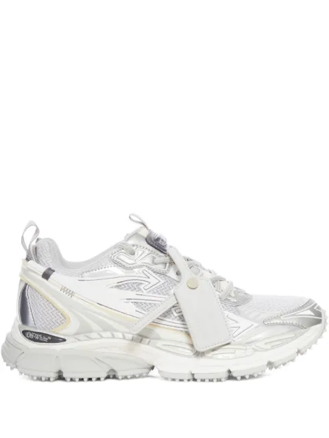 Off-White leather-tag lace-up sneakers 
