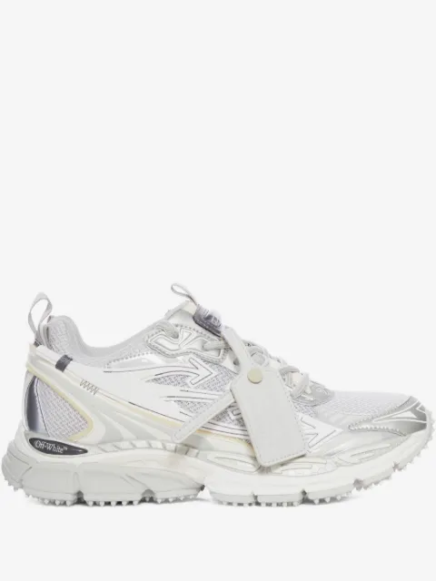 Off-White leather-tag lace-up sneakers 