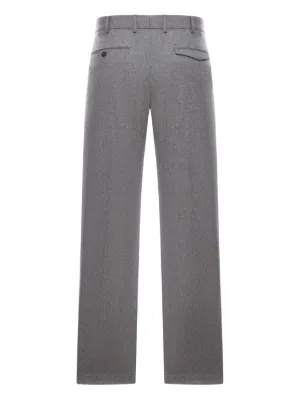 パンツ Pt Torino Tailored Wide-Leg Trousers With Herringbone Grey Herringbone Wide Leg Trousers – Ro&Zo