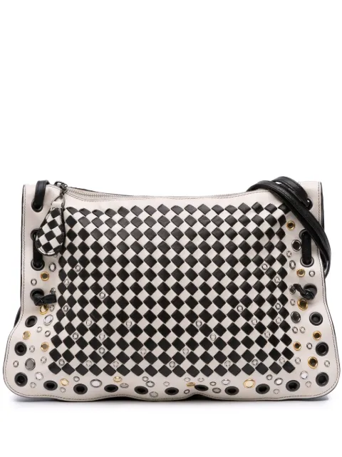Bottega Veneta Pre-Owned 2012-2025 Nappa Intrecciato Check Grommet Palio crossbody bag