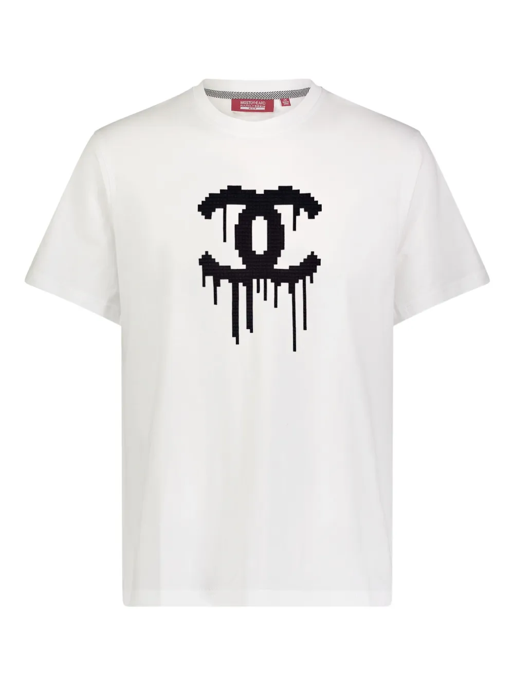Mostly Heard Rarely Seen 8-Bit T-shirt Double C Drip - Bianco