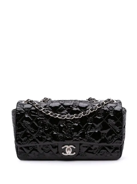CHANEL Pre-Owned 2010-2011 Medium Patent Lucky Symbols Flap shoulder bag