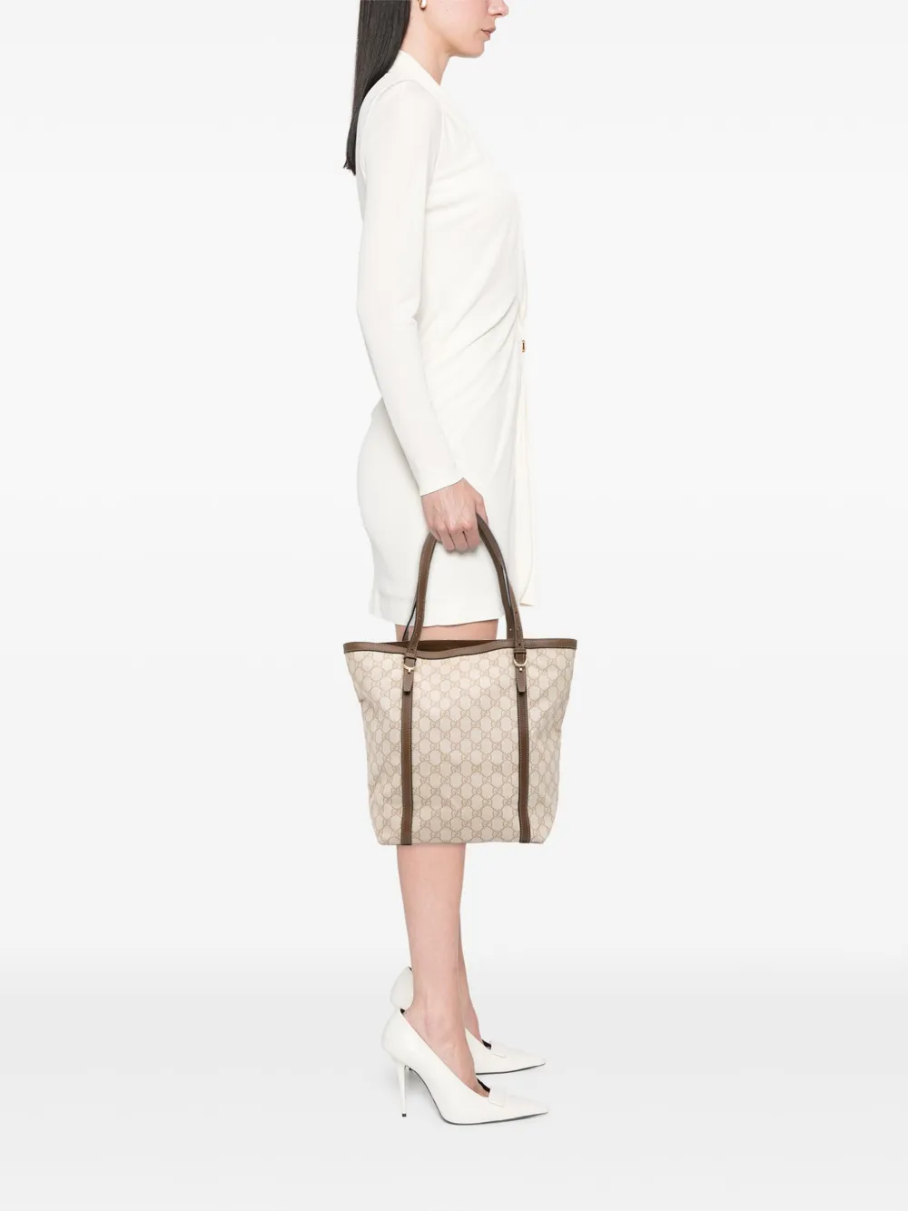 Gucci Pre-Owned 2016-2025 Medium GG Supreme Nice tote bag | Pre-Owned | Image 2