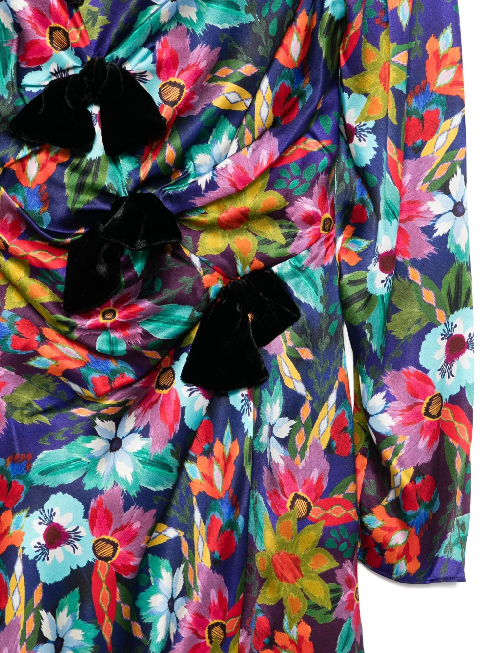 Saloni Kelly mini-jurk Blauw