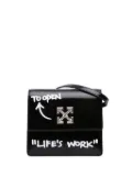 Off-White Pre-Owned 2019-2025 Glazed Calfskin Life's Work Jitney 0.7 Bag crossbody bag - Black