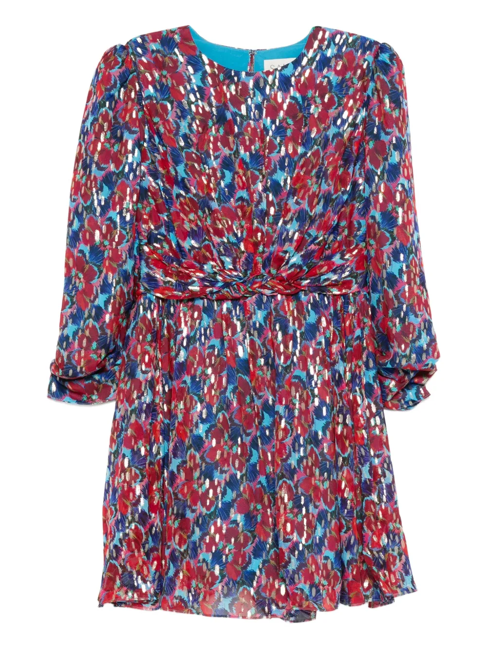 Saloni Blythe floral mini dress | Red | Image 1