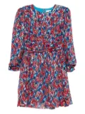 Saloni Blythe floral mini dress - Red