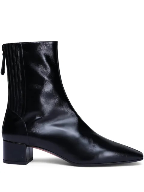 Aquazzura leather block-heel boots