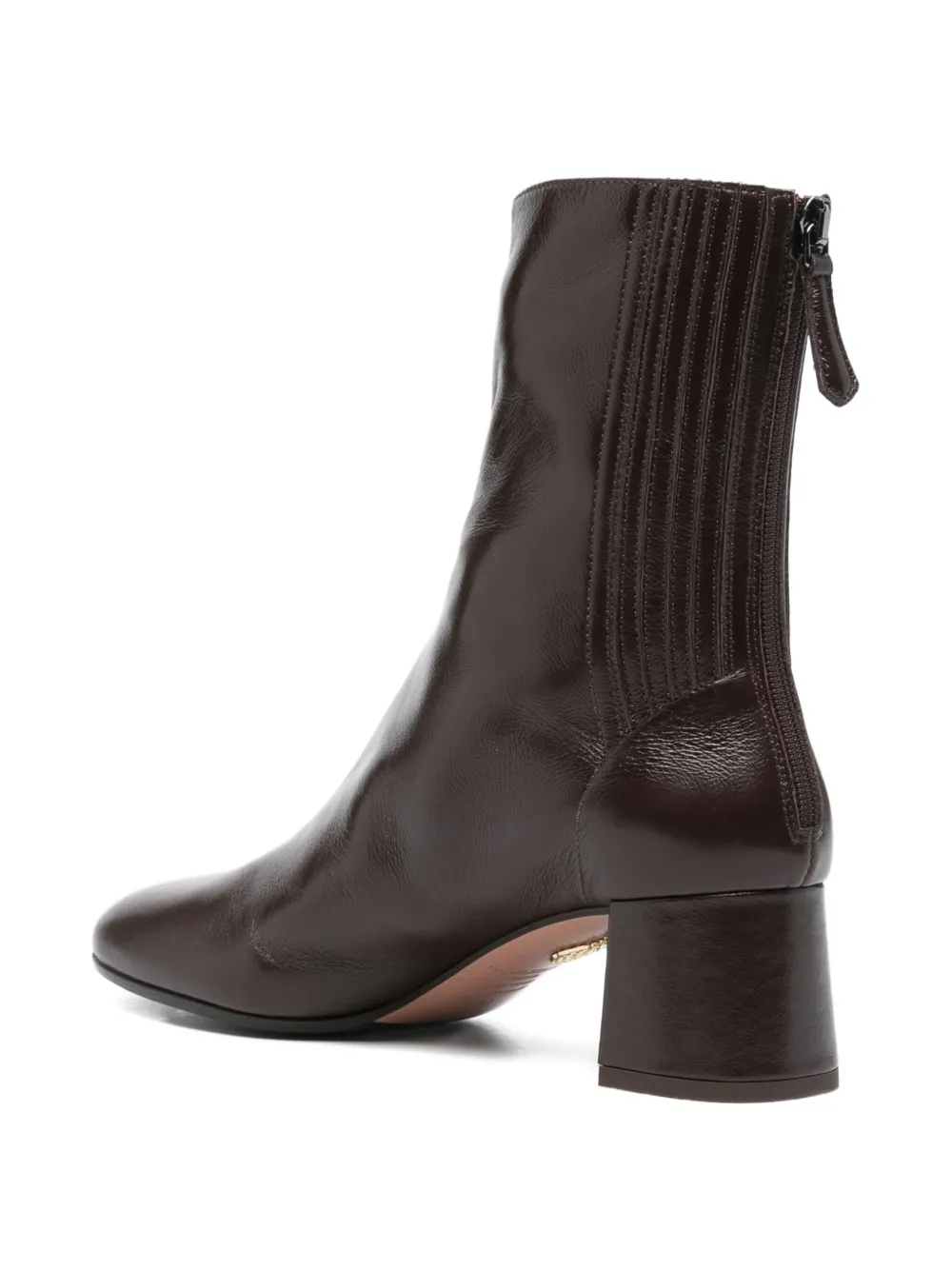 Aquazzura Laarzen met blokhak Bruin