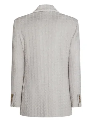コート BRUNELLO CUCINELLI Women Coats MPMRA9715 C2126 Grey Brunello Cucinelli BRUNELLO CUCINELLI COATS | baltini