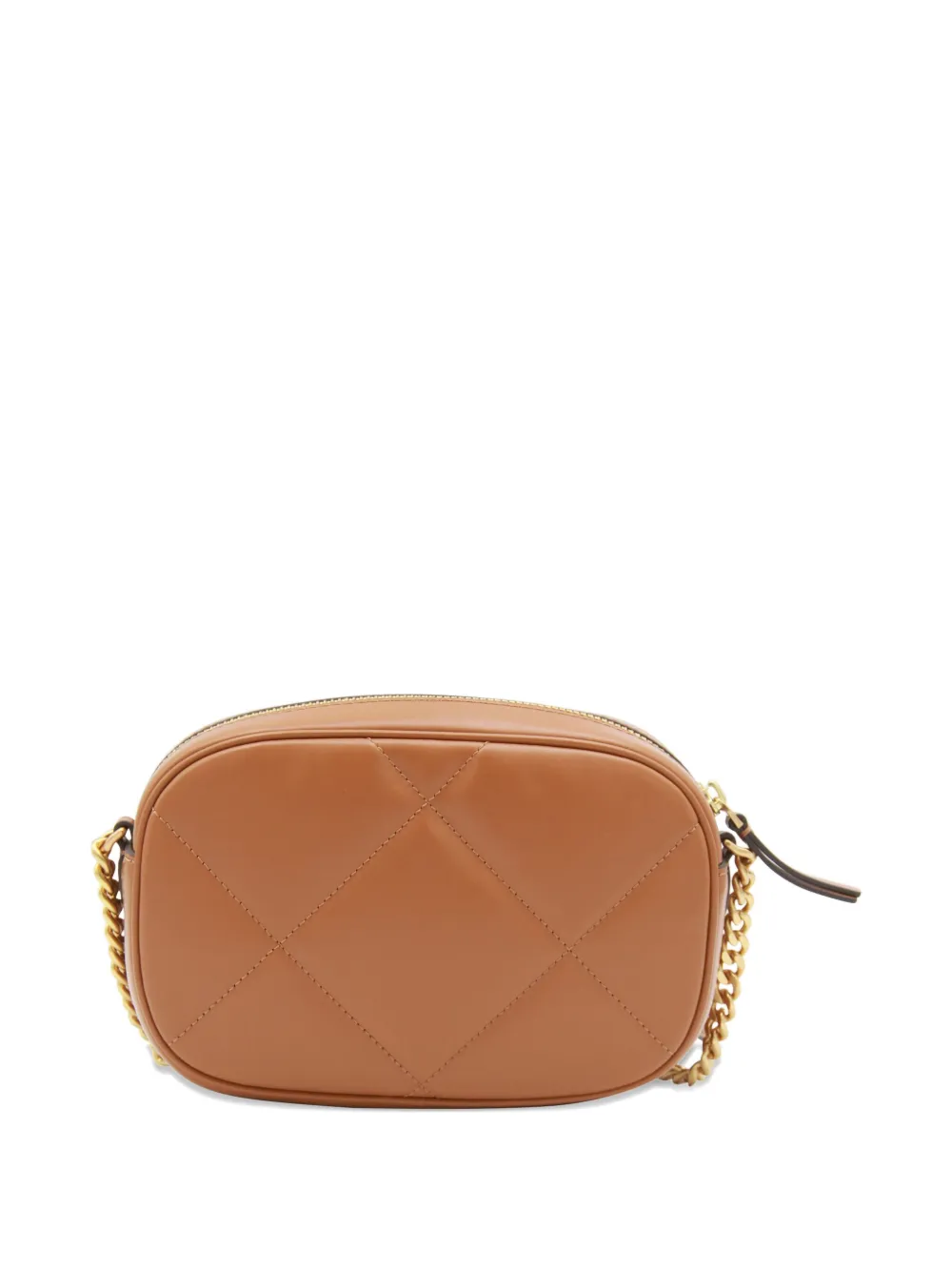 Tory Burch Quilted-pattern Chain-strap Mini Bag In Brown