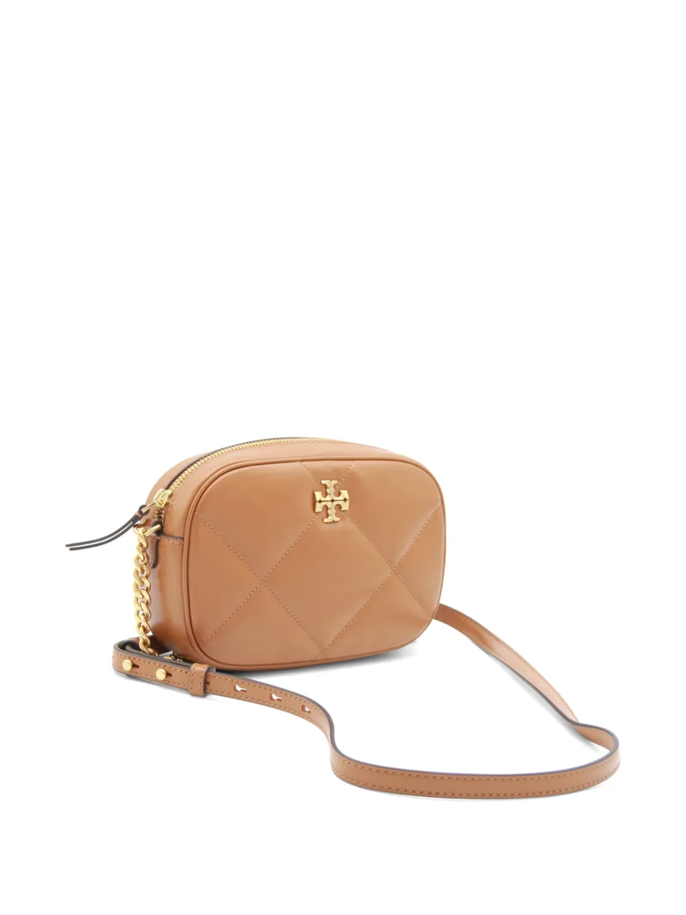 Tory Burch Kleine gewatteerde tas met kettingband Bruin