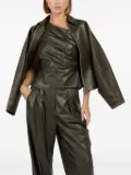 The Sei draped one-shoulder top - Green