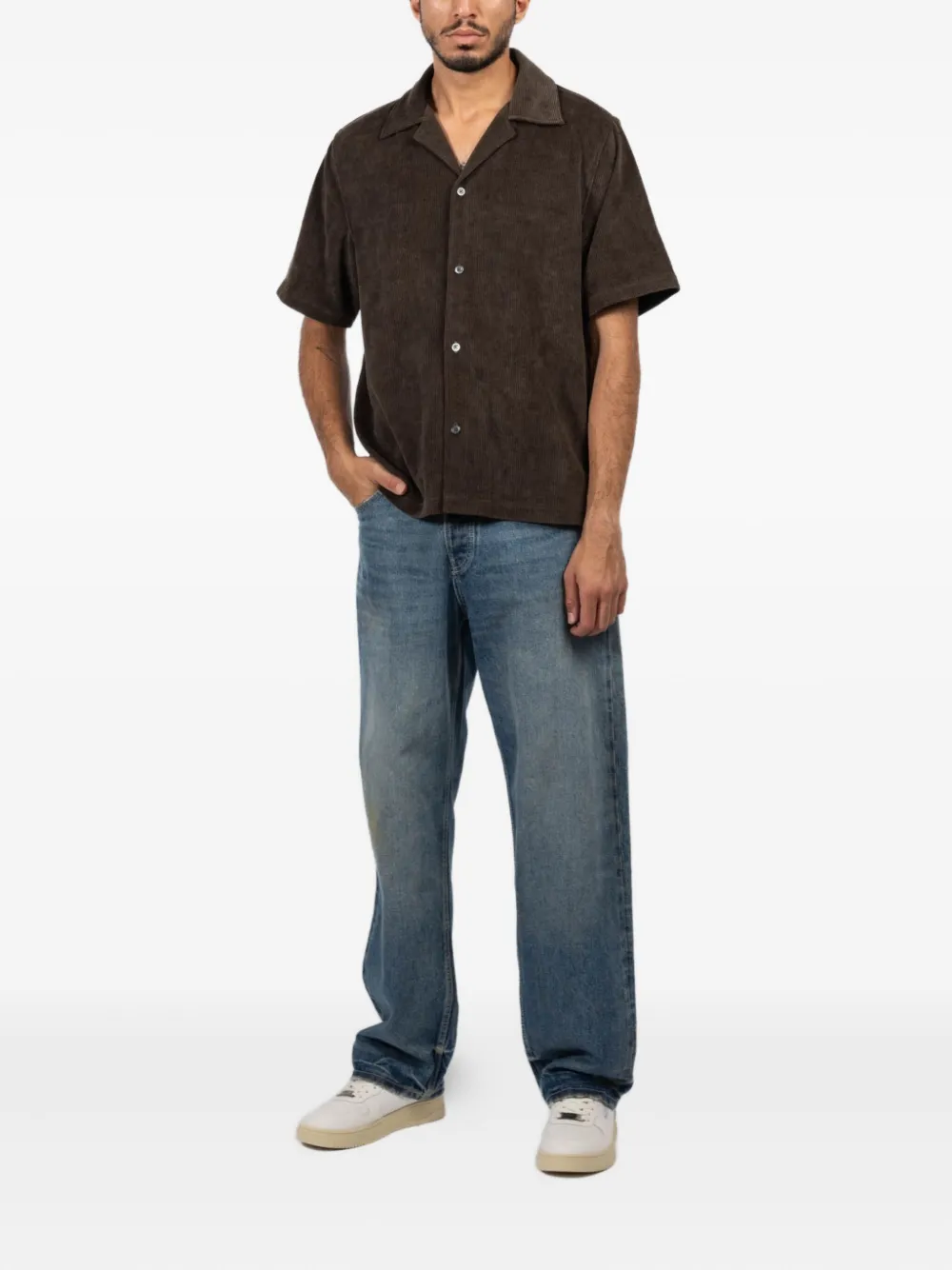 Simkhai Dane corduroy-buttoned shirt - Bruin