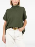 Labo Art turtleneck short-sleeve sweater - Green