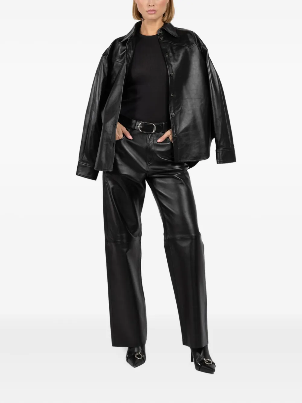 Haikure leather trousers | Straight-Leg Pants | Image 2