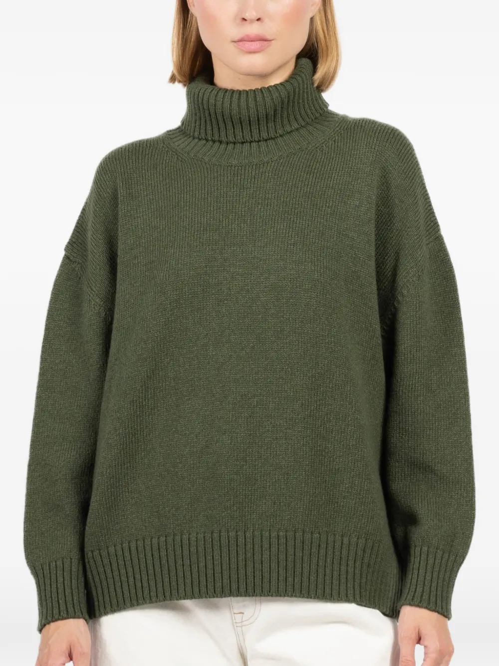 Labo Art roll neck sweater - Green