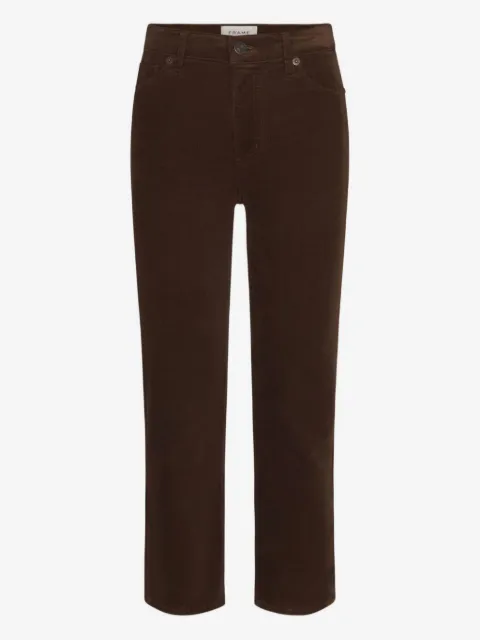 FRAME pantalon droit en velours côtelé