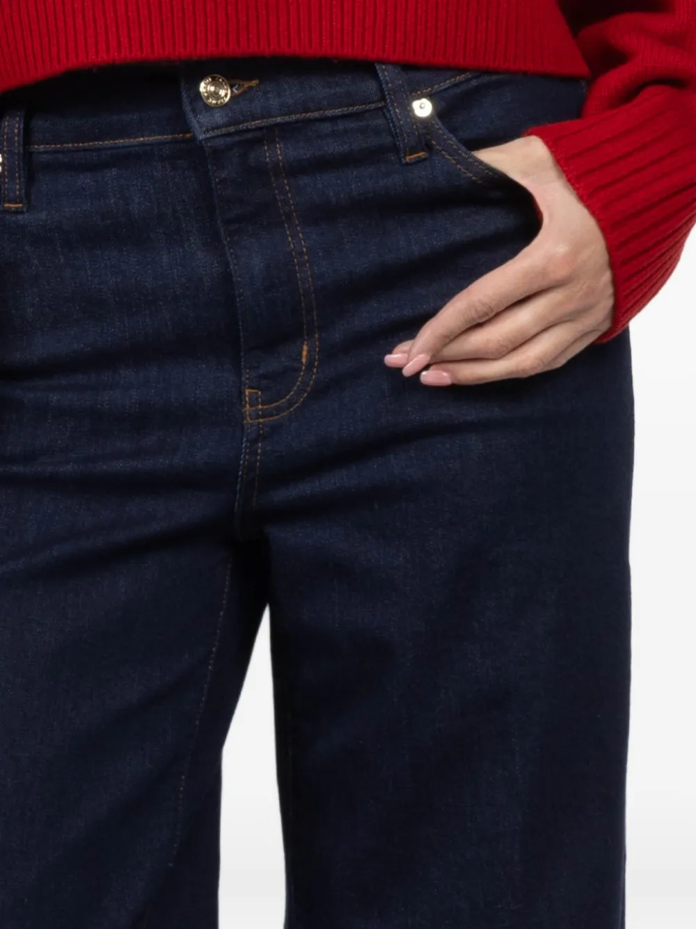Frame Five-pocket Denim Jeans In Blue