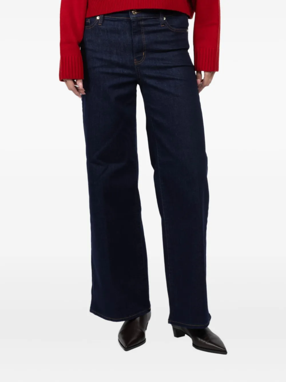 Frame Five-pocket Denim Jeans In Blue