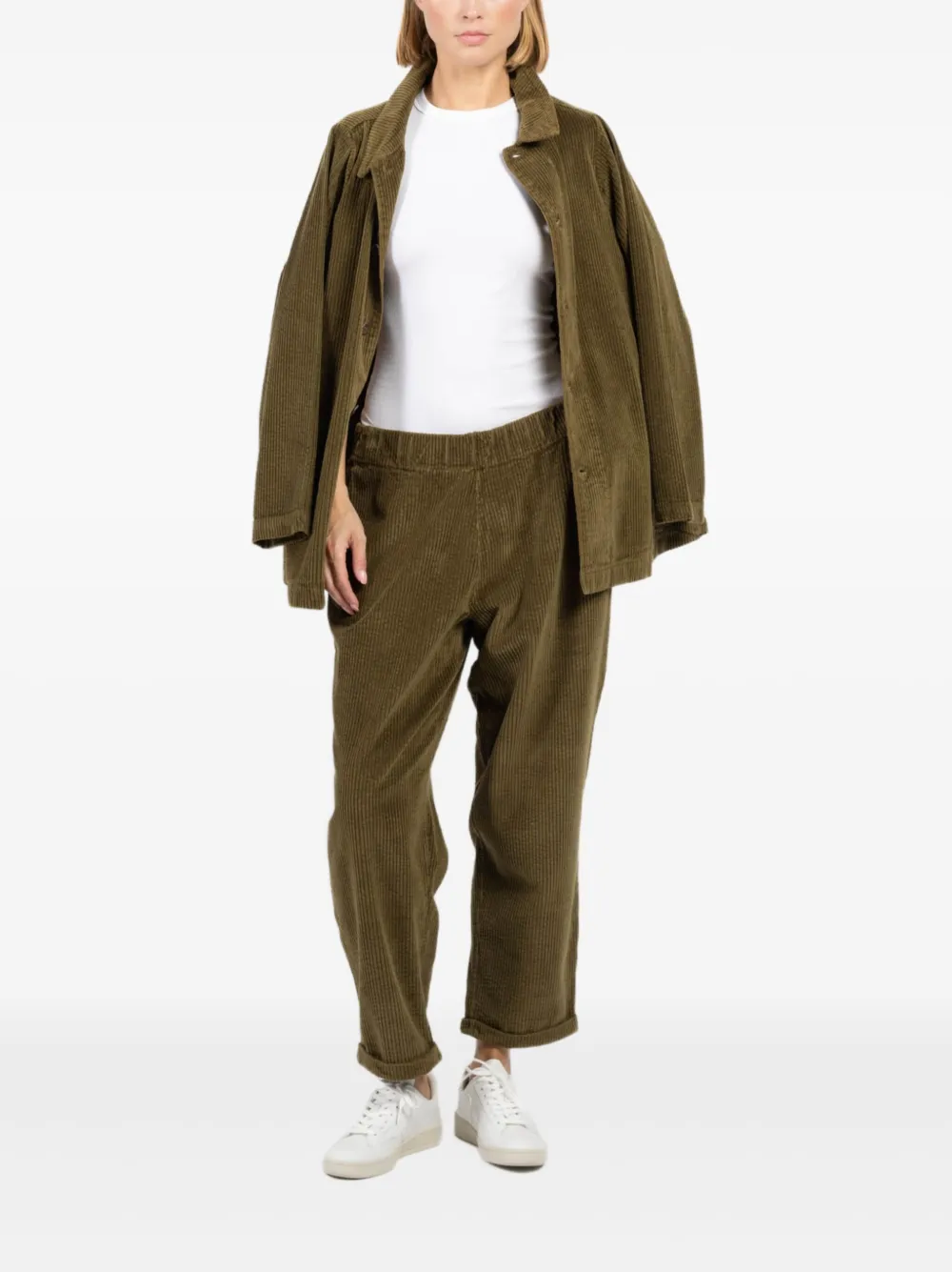 Labo Art Ribfluwelen broek - Groen