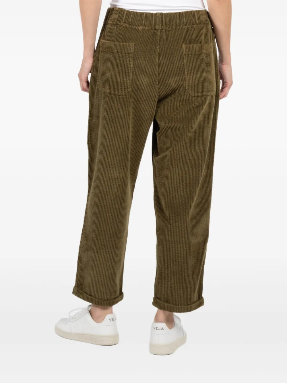 Labo Art Ribfluwelen broek Groen