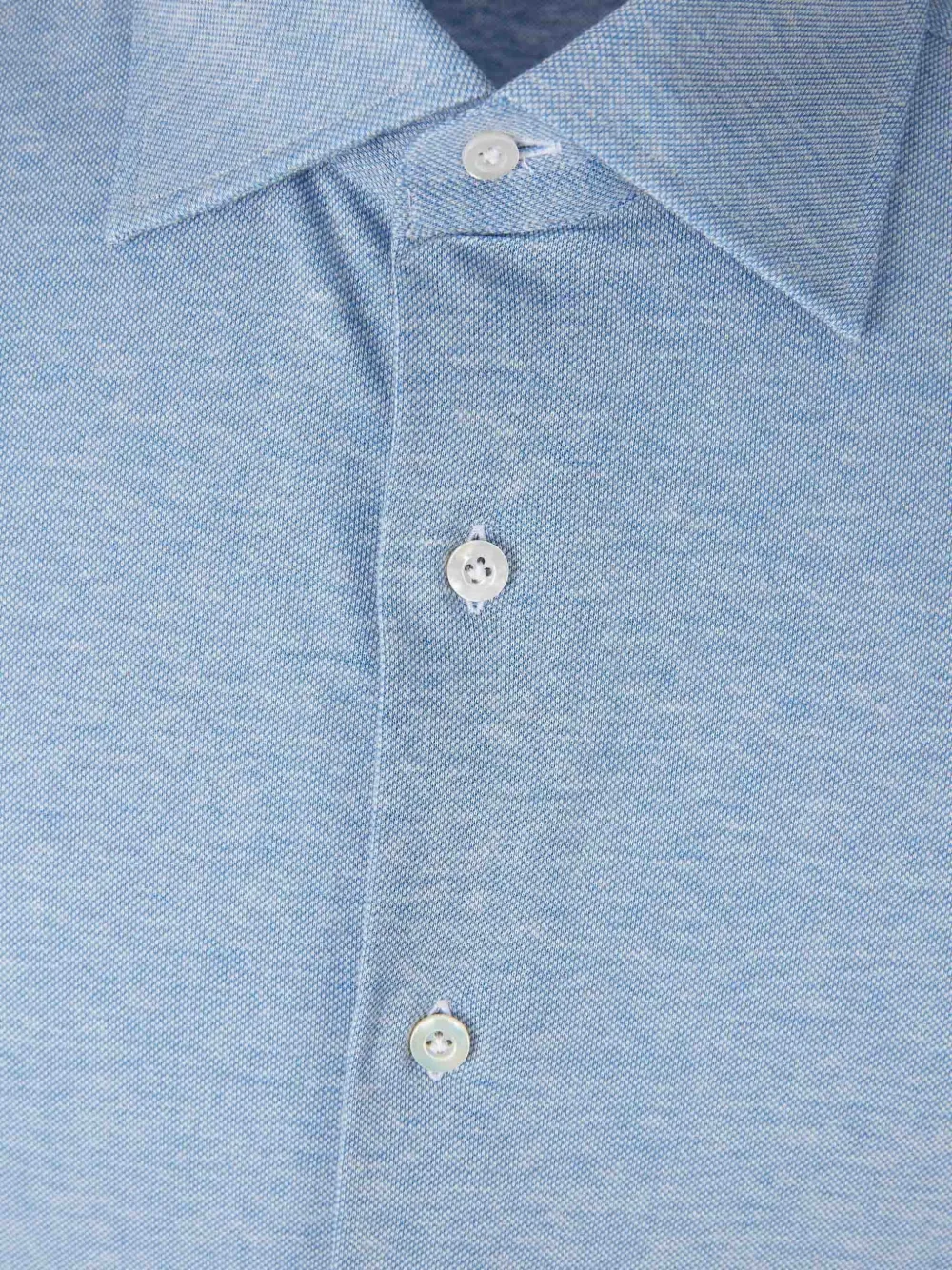  Fray Long-sleeve Shirt - Blue 